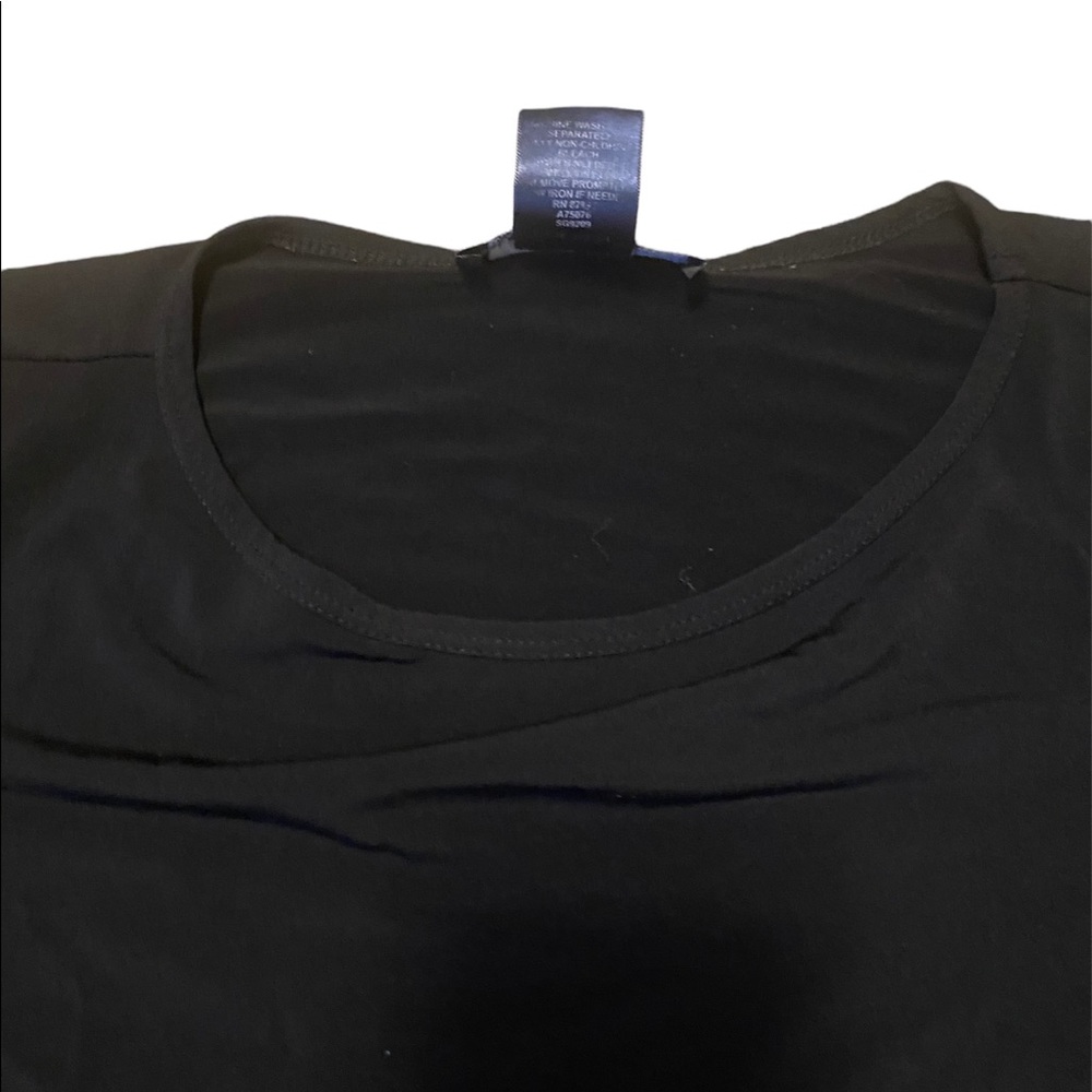 Susan Graver black crew neck top - Picture 7 of 8